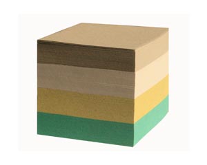 Piezmju paprs 9*9cm, 800 loksnes, krsains, EKO
